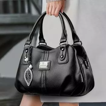 Сумка для дамы среднего возраста, сумка через плечо, женская сумка через плечо, ручная сумка чёрный