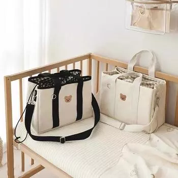 Сумка для детских подгузников Mommy Maternity Packs Детские вещи Сумки для подгузников для мам Сумки для мам Коляски для мам и детей чёрный