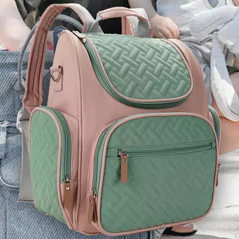 Сумка для детских подгузников, рюкзак для пеленания, сумка для пеленания, портативная многофункциональная дорожная сумка розовый