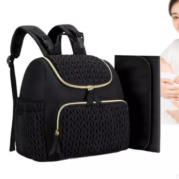 Сумка для детских подгузников, рюкзак, женская, стильная, многофункциональная, для путешествий, для мамы коричневый