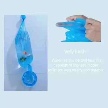 Сумка для детских подгузников. Ящик для хранения туалета, совместимый с корзиной для подгузников. Наполнители для туалета, совместимые с вашими наполнителями для туалета. синий