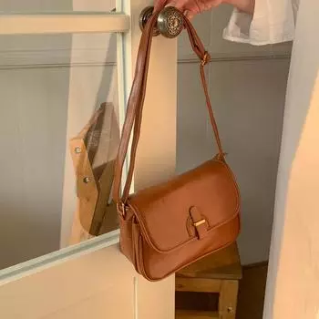 Сумка для девочек Премиум-сумка-мессенджер Женская сумка Женская сумка Ретро Маленькая квадратная сумка Сумка подмышкой