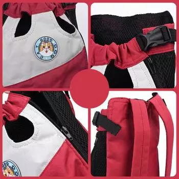 Сумка для домашних животных 1 шт., для кошек и собак, дышащая, складная, портативная, наплечная, через плечо, ручная, сумка для прогулок, товары для животных S красный