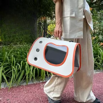 Сумка для домашних животных, переносная сумка для собак и кошек, сумка через плечо, дышащий, большой емкости, рюкзак для кошек на одно плечо 40*26*26cm