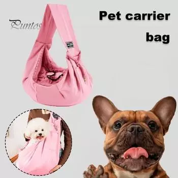 Сумка для домашних животных, удобная безопасная переноска для собак, удобная портативная дорожная сумка для кошек для ежедневных прогулок и прогулок чёрный