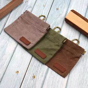 Сумка для дрессировки собак Сумка для выгула собак без помощи рук Сумка для закусок для собак Автоматически закрывающаяся Холщовая сумка для поощрения собачьего корма Сумка для закусок Товары для животных коричневый