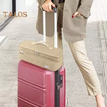 Сумка для фена, двухслойная сумка для хранения щипцов для завивки волос, сумка для хранения инструментов на молнии, сумка для инструментов для волос для дома розовый