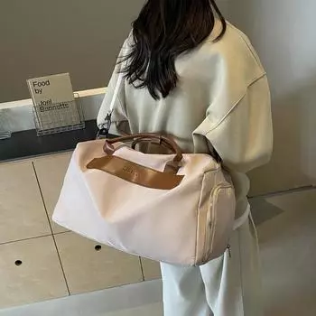 Сумка для фитнеса, сумка для йоги с разделением на сухую и влажную одежду, женская дорожная сумка для багажа, сумка для коротких поездок, переносная дорожная сумка с разделением, сумки для обуви чёрный