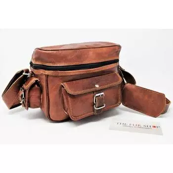 Сумка для фотоаппарата из кожи ручной работы, коричневая сумка для фотоаппарата в деревенском стиле для зеркальной фотокамеры, сумка через плечо, сумка через плечо, винтажная седельная сумка, персонализированная кожаная сумка для фотоаппарата 14 x 4 x 10