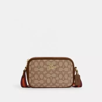 Сумка для фотокамеры Coach Mini Jamie из фирменного жаккарда