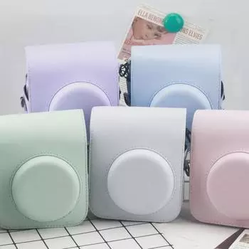 Сумка для фотокамеры Fuji Polaroid Mini 12 Solid Color с задним карманом и магнитной застежкой