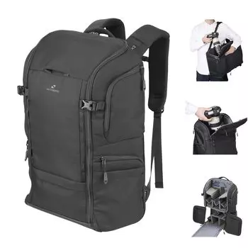 Сумка для фотокамеры Hakuba Ridge Backpack 27 AZ, черный, легкий, большой емкости, с доступом слева и справа, рюкзак для камеры 4977187005110 GW-STANDARD чёрный