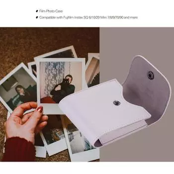 Сумка для фотопленки, совместимая с Fujifilm Instax SQ 6/10/20 SQ20 Mini 7/8/9/70/90 и другими моделями белый