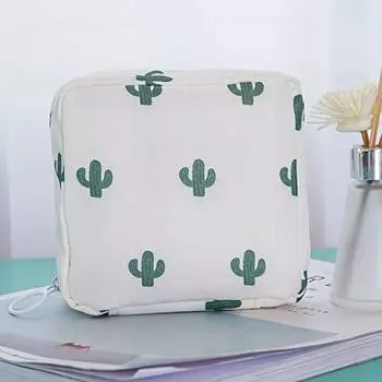 Сумка для гигиенических салфеток HUICHEN Girl, сумка для хранения салфеток, полотенец, держатель для кредитных карт, кошелек для монет, органайзер для косметики, чехол для наушников, гигиенический мешочек (цвет