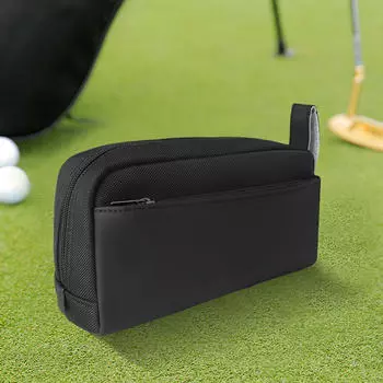Сумка для гольфа, чехол для мячей, подарок для гольфиста с держателем для ремешка на запястье чёрный