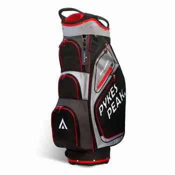Сумка для гольфа PYKES PEAK Caddy Bag Type 47 дюймов 14 Split (Тип тележки) [Легкий 2,4 кг / 9,5 / Совместимый] Женский Мужской [ЧЕРНЫЙ И СВЕТЛО-СЕРЫЙ]