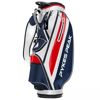 Сумка для гольфа PYKES PEAK, тележка, тип 47 дюймов, 4 сумки для гольфа, сумка для тележки, сумка для тележки [легкая, 2,5 кг, 8,5 отделений] GBG-201 [трехцветная]