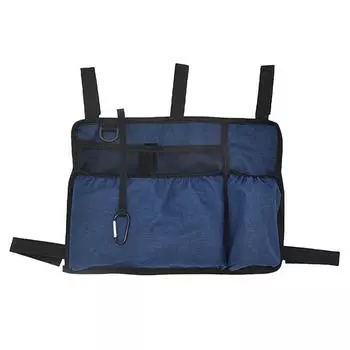 Сумка для ходунков с подстаканником, водонепроницаемая сумка для хранения ходунков с подлокотником для взрослых, складные ходунки серый