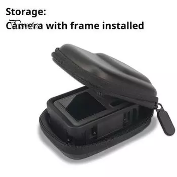 Сумка для хранения экшн-камеры с жестким корпусом, ударопрочная, с застежкой-молнией, органайзер для камеры OSMO Action 5 Pro/4/3 чёрный