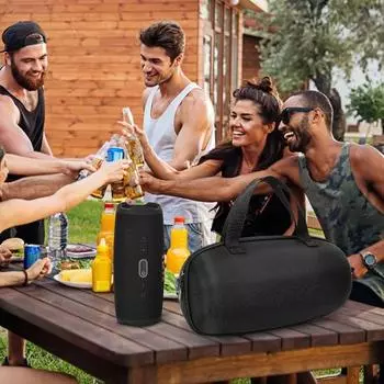 Сумка для хранения аудио для беспроводной Bluetooth-совместимой акустической системы JBL Xtreme 4, жесткий чехол для хранения аудио с плечевым ремнем, ударопрочный, для переноски в дороге чёрный
