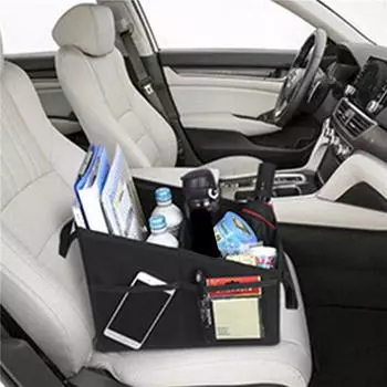 Сумка для хранения багажника автомобиля, складной многофункциональный контейнер, сумки для хранения еды для барбекю, органайзер One Size чёрный
