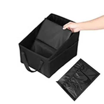 Сумка для хранения багажника автомобиля, складной многофункциональный контейнер, сумки для хранения еды для барбекю, органайзер One Size чёрный