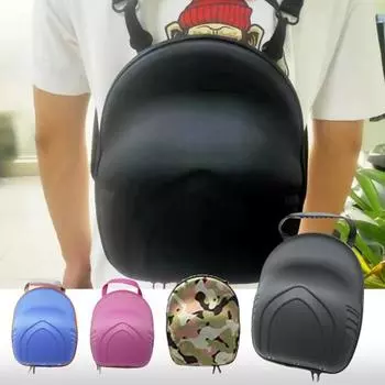 Сумка для хранения бейсбольной кепки на открытом воздухе, твердая оболочка, дышащая, с ручкой, регулируемый плечевой ремень, противоударная шляпа, дорожный футляр, 6–8 головных уборов, переноска для фуражок чёрный