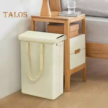 Сумка для хранения белья с эргономичной ручкой, складная конструкция, пылезащитная, вместительная, для организации одежды, корзина для белья серый