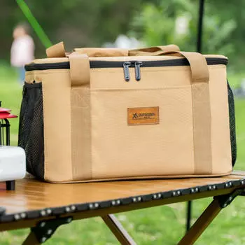 Сумка для хранения бензобака, походная посуда, плита, переноска гриля для офиса, Khaki M