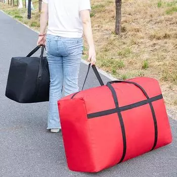 Сумка для хранения, большая вместительная стеганая сумка для хранения одежды, водонепроницаемая сумка для перемещения с прочной ручкой для дома XL