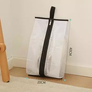 Сумка для хранения ботинок, водонепроницаемая, пылезащитная, прозрачная, защитная сумка для обуви, портативная сумка на молнии, карман для бытового дорожного хранения XS белый