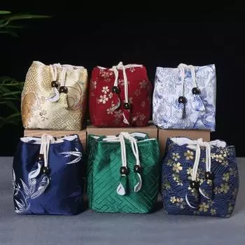 Сумка для хранения Чайная чашка и чайник, упаковочный мешок, тканевый карман для связки, аксессуары для чайной церемонии, тканевый чехол для чашки, переносной дорожный чайный набор
