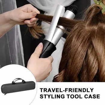 Сумка для хранения Чехол из ЭВА Защитный чехол для выпрямителя Airstrait HT01 Органайзер для путешествий с амортизирующим дизайном Аккуратное решение для хранения чёрный