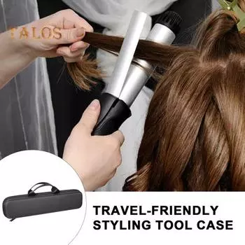 Сумка для хранения Чехол из ЭВА Защитный чехол для выпрямителя Airstrait HT01 Органайзер для путешествий с амортизирующим дизайном Аккуратное решение для хранения чёрный