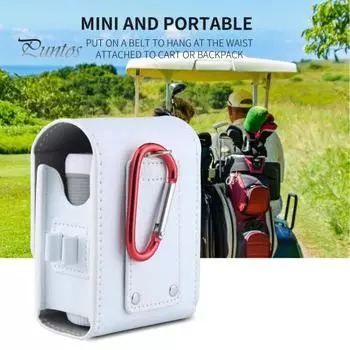 Сумка для хранения дальномера для гольфа, прочный чехол для дальномера для гольфа с магнитом, легкая сумка для переноски, аксессуар для гольфа для игроков в гольф белый