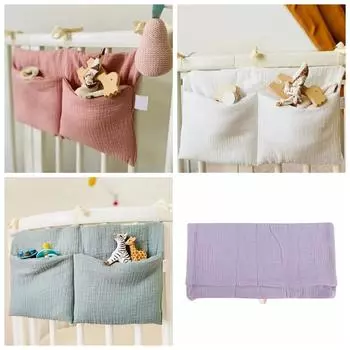 Сумка для хранения детских вещей на прикроватной тумбочке, органайзер для детской кроватки, подвесная сумка для детских принадлежностей, многоцелевая подвесная сумка для подгузников для новорожденных, игрушка, салфетка хаки