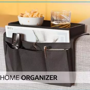 Сумка для хранения дивана Поручни дивана Подвесная сумка для хранения Сумка для хранения с дистанционным управлением Сумка для домашнего хранения Сумка для хранения Сетчатая сумка чёрный