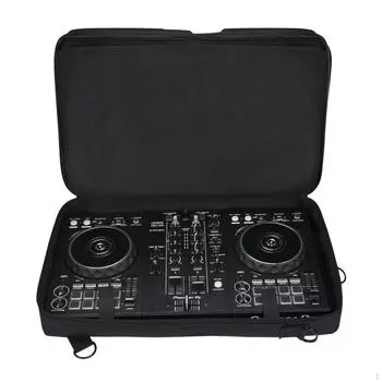 Сумка для хранения DJ-контроллера, чемодан, полиэстер, устойчивый к царапинам, прочный черный толстый проигрыватель