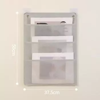 Сумка для хранения документов, карман для хранения из ткани Оксфорд, складной держатель для подвесных файлов, каскадный тканевый органайзер для офиса 3grid серый