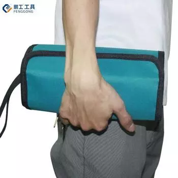 Сумка для хранения дрели, водонепроницаемая ткань Оксфорд в рулонах, многофункциональная сумка для хранения инструментов, сумка для электрика