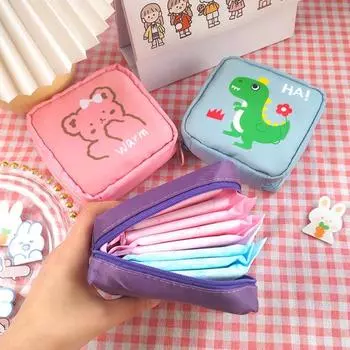 Сумка для хранения гигиенических салфеток. Пыленепроницаемый нейлон. Экономия места. розовый