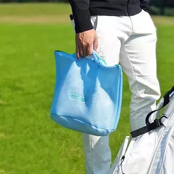 Сумка для хранения гольфа, ручная сетчатая сумка для белья, органайзер для одежды большой емкости розовый