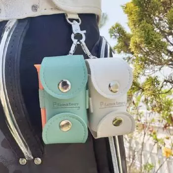 Сумка для хранения гольфа, удобная застежка, плотно портативный защитный мяч для тренировок белый