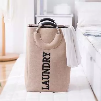 Сумка для хранения, хорошая большая вместимость, легкая корзина для одежды, утолщенная большая корзина для белья, сумка для одежды, корзина для одежды для спальни темно-серого