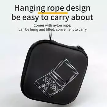 Сумка для хранения игровой консоли с сетчатым карманом, ударопрочная, ударопрочная молния