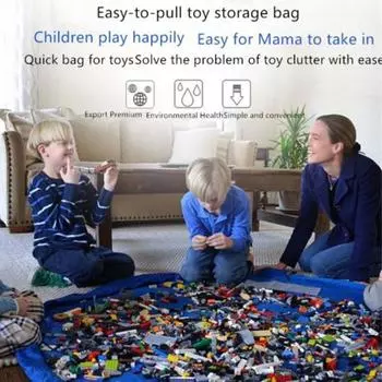 Сумка для хранения игрушек Yousheng, удобная сумка для хранения большой емкости, портативная водонепроницаемая сумка-органайзер для игрушек на шнурке для дома L