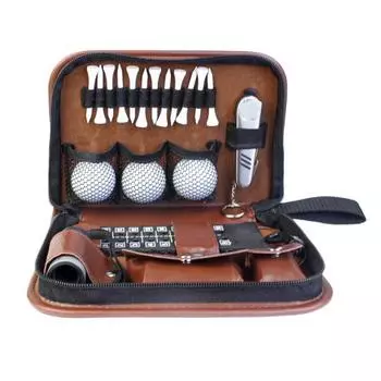 Сумка для хранения инструментов для гольфа, застежка-молния, износостойкая, водонепроницаемая, большая вместимость, мяч для гольфа, инструменты для разворота, жесткий футляр-органайзер