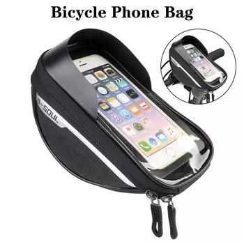 Сумка для хранения инструментов для велосипеда, водонепроницаемая сумка для велосипедных аксессуаров, 7-дюймовая сумка для верхней трубы велосипеда, передняя рама, большая вместимость, универсальная сумка для телефона с жестким корпусом для велосипеда Bla