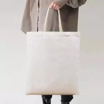 Сумка для хранения из экологически чистого холста Yousheng с усиленной ручкой, многоцелевая многоразовая сумка для продуктов большой вместимости белый