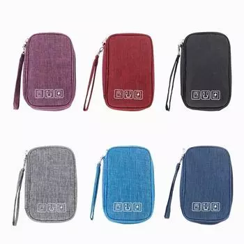 Сумка для хранения кабельных гаджетов, электронный органайзер, портативный чехол для шнура, зарядного устройства, наушников, USB SD-карты